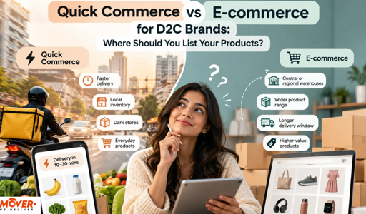 Blog image for Quick Commerce vs E-Commerce for D2C