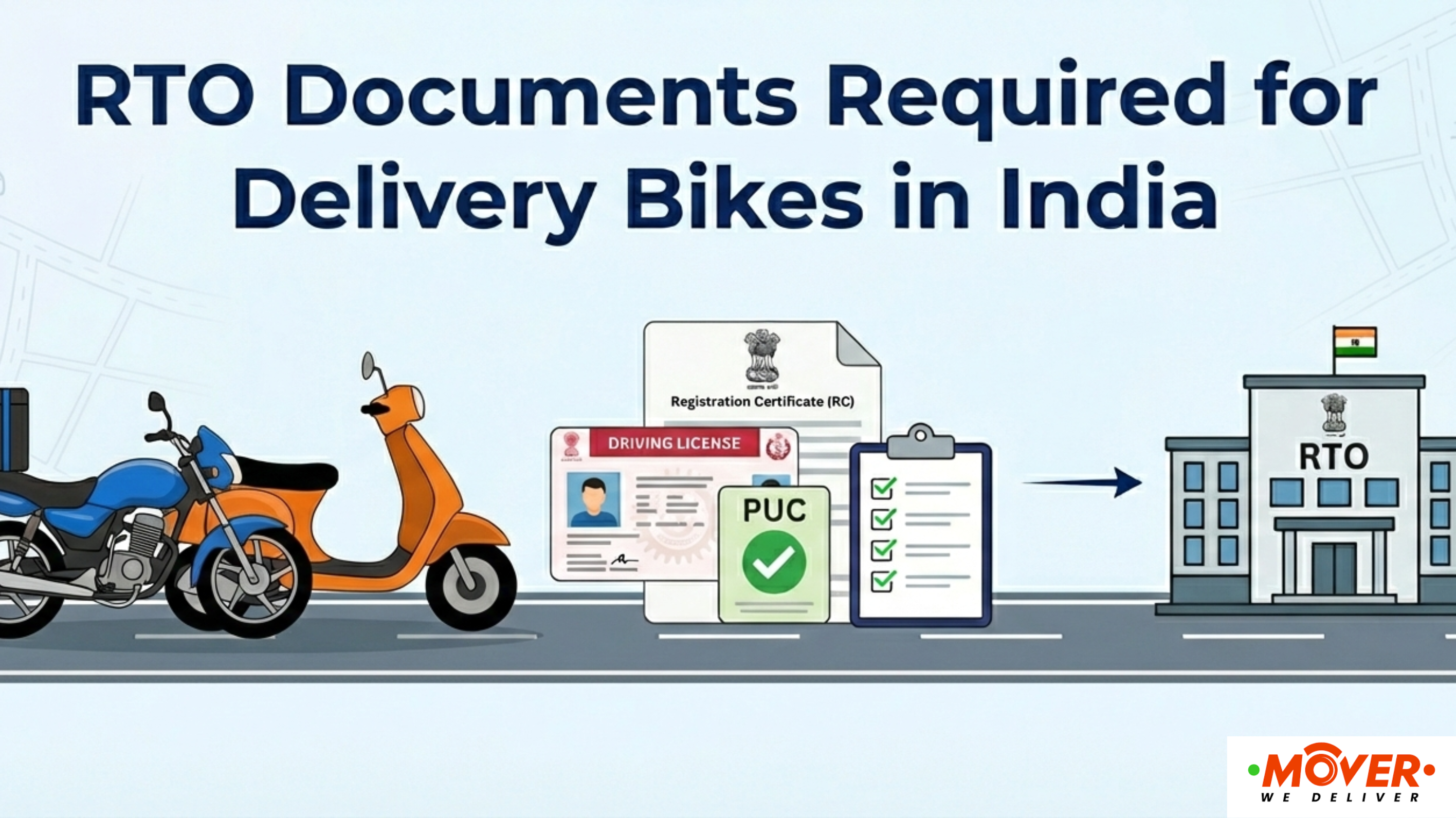 RTO Documents Required for Delivery Bikes India