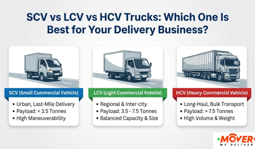 Blog image for SCV vs LCV vs HCV Trucks Explained for Business