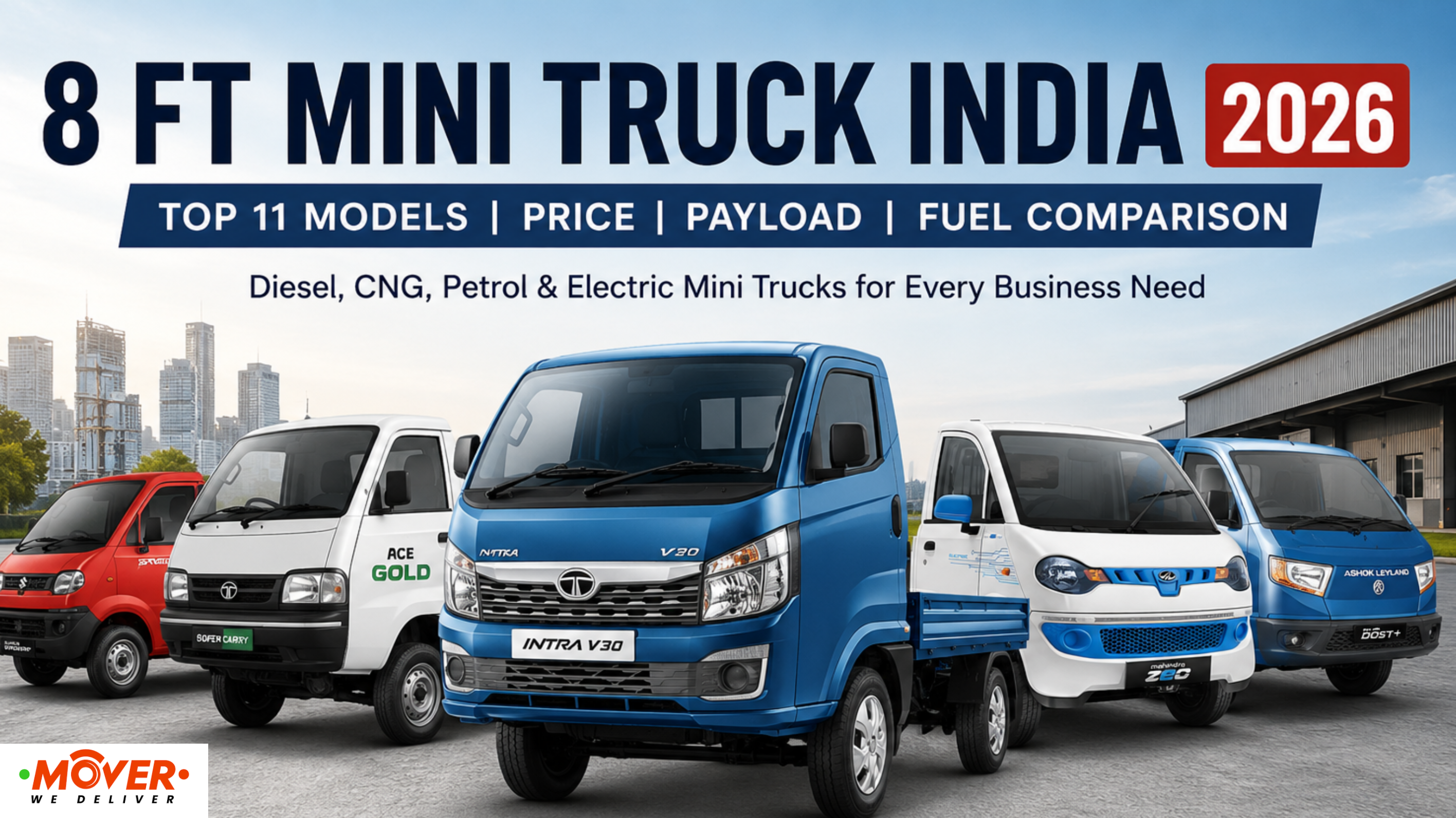 8 Feet Mini Trucks in India