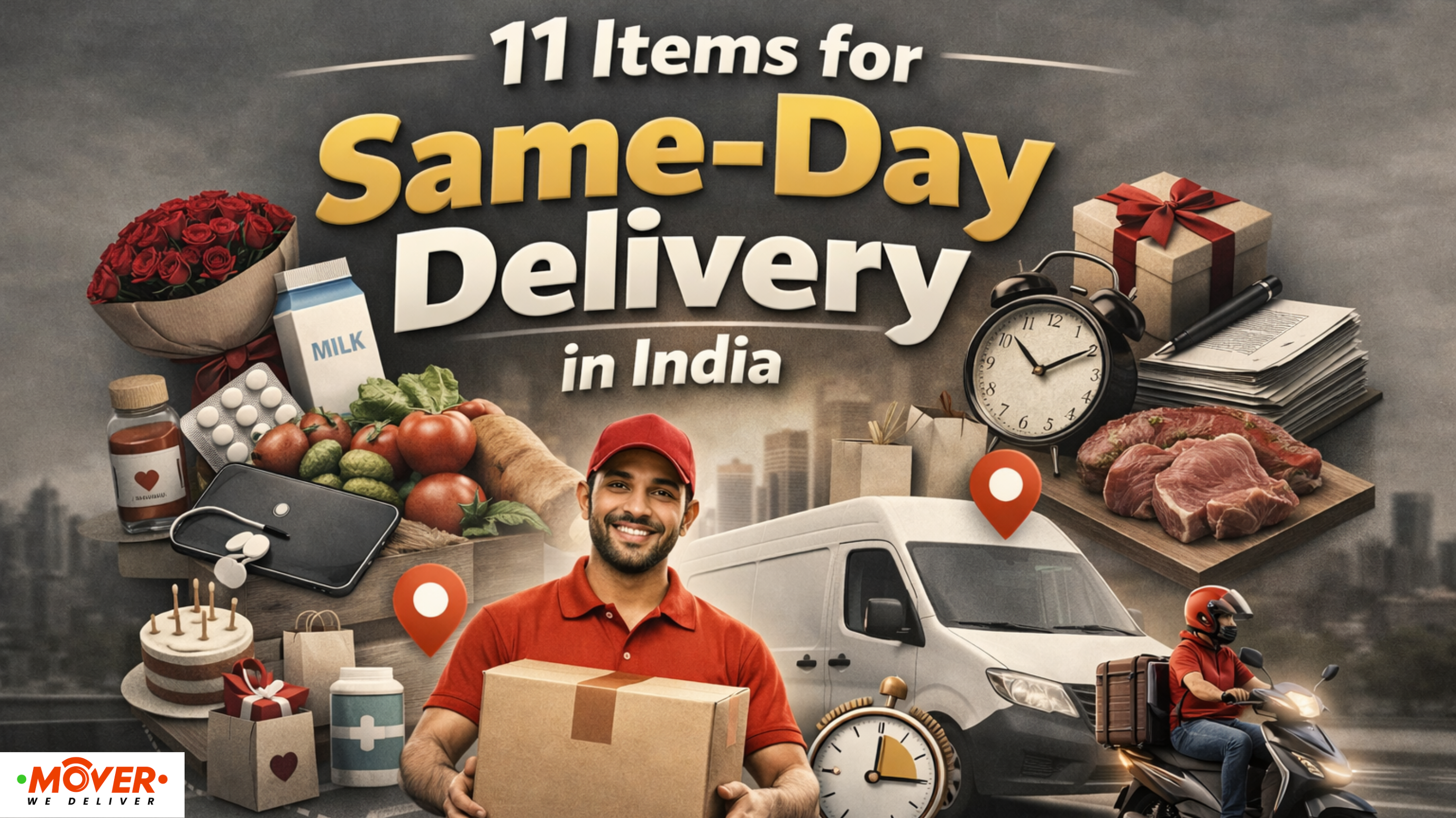 items that need same day delivery in india